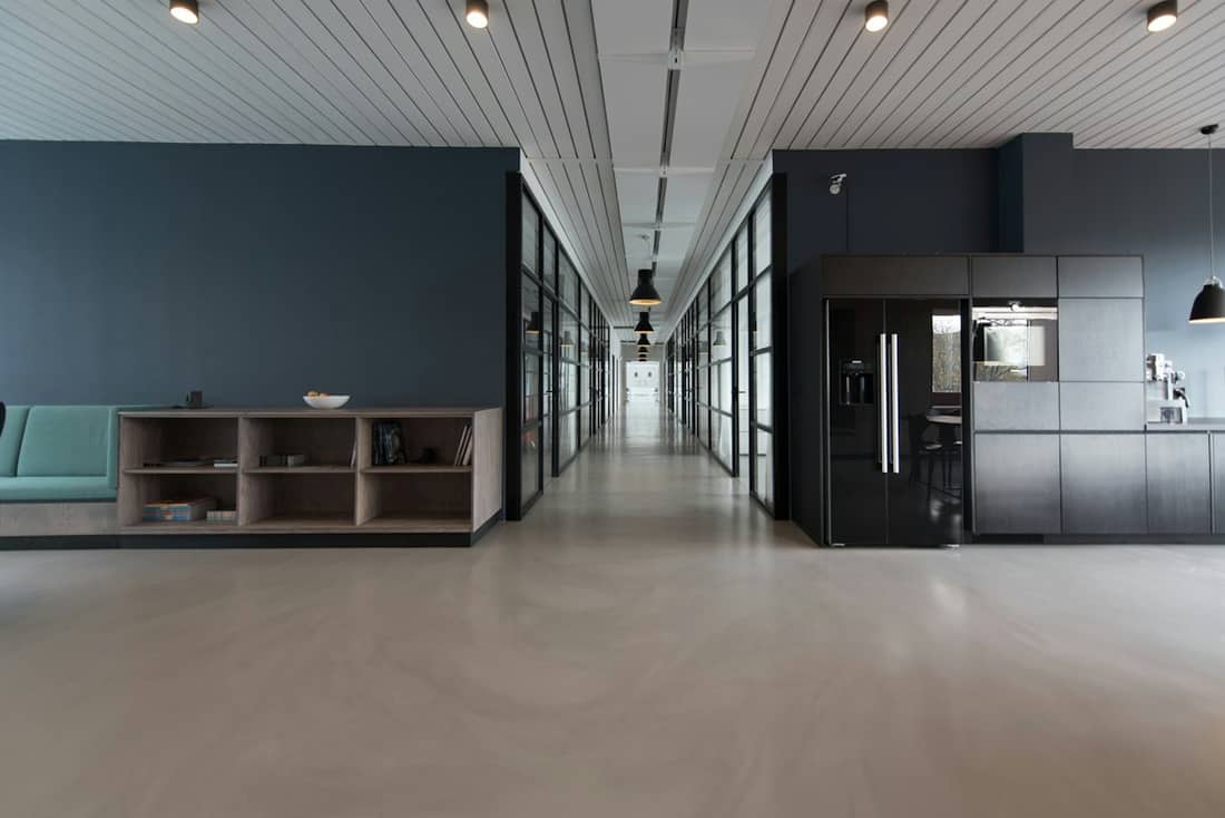 Clean, bright commercial office interior